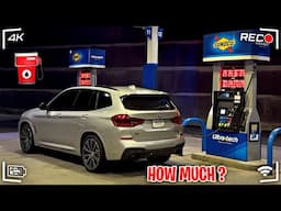 How Much Does It Cost To Fill Up a BMW X3M40 ? | My First Fill Up ⛽️ + Nighttime Driving POV