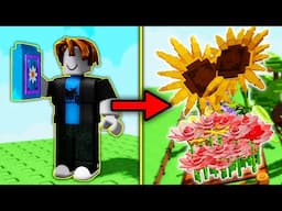 Starting Over With Only FLOWER SEED PACKS In Roblox Grow A Garden...