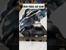 Moody dutch pour acrylic blowout! Full video now out! #art #acrylicpainting
