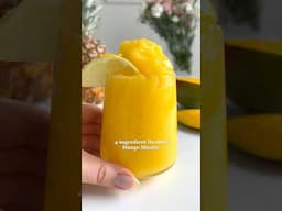 4-ingredient Healthy Mango Slushie🤩 #healthyrecipes #easydessert #easyrecipes