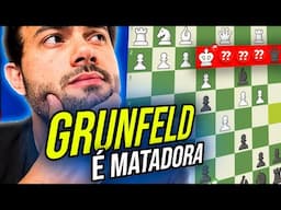 Grunfeld MATADORA: dei mate em um 2000 em 11 lances!! SpeedRun Xadrez Online #ep90