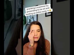 Do i sound like Siri?  be honest ! #scammer #prank #irlrosie