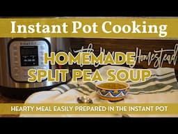 Homemade Split Pea Soup | Cook with Me - Lunch or Dinner Easily Prepared in the Instant Pot!