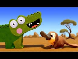 Silly Crocodile Learns About Platypus | San Diego Zoo Safari Park | Stories For Kids