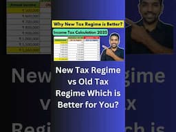 Why New Tax Regime is Better than Old Regime? #shorts