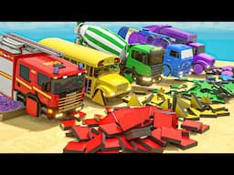 🟡 Toy Shapes, Cars & Soccer Balls + Wheels on the Bus | Learn with Fun! 🚗⚽🎶 Kids Songs