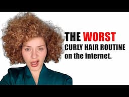 Hairstylist reviews THE WORST wavy curly hair routine on the internet 🤯 (watch this before you try)