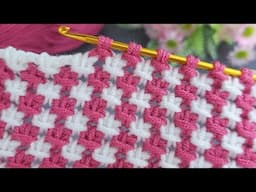 Amazing !! Super easy tunisian crochet #crochet #knitting