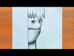 Anime Drawing Easy / How to Draw Simple Anime With Pencil Sketch Easy Step By Step / Anime drawing