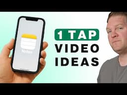 iPhone's Secret AI YouTube Video Idea Note Taker - No Code!