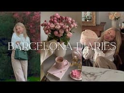 Spring Diaries 🌸: A Cozy Rainy Weekend in Barcelona | Flower Shopping, Cake Decor & Park Strolls