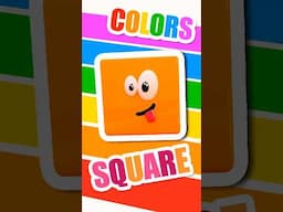 🟧 The SQUARE! ✨ Learning SHAPES & COLORS 🌈 #titounis #colors #songsforkids #shapes #square