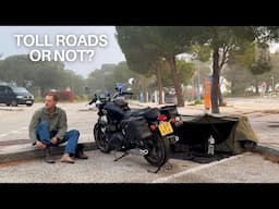 Wild Camping at a French Service Station | Sardinia to England Solo Road Trip