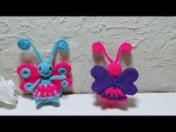 HERMOSA Y NUEVA IDEA DE MARIPOSAs A CROCHET // Paso a paso.