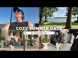 COZY AND SMALL HOME UPDATES | Candle Cabinet Restock and Organization + Lake Days