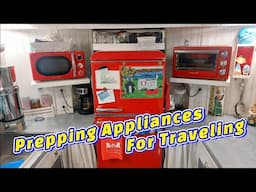 Securing Our Appliances For Traveling In Our Cargo Trailer Conversion