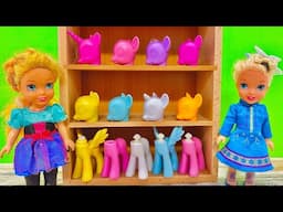 Elsa and Anna toddlers customize a pony part 2