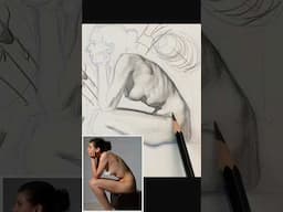 Shading a Figure with Intentional Design | Drawing Timelapse