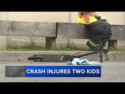 2 kids on scooter critically hurt after being struck by vehicle Delaware County