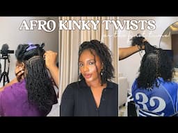 FIRST TIME TRYING MICRO TWISTS, Send Snacks & Prayers 🙃 ft HOT BRAIDS | Tight afro kinky curly bulk.
