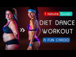 1 Min : Easy Diet Dance Workout at Home | Fun Cardio for Fast Weight loss!