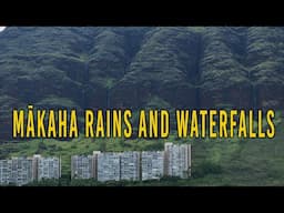 Makaha Valley Waterfalls After the Rain 🌧️ Stunning Drone Footage in Hawaii