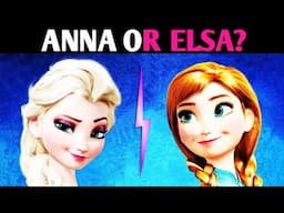 DISNEY PRINCESS QUIZ - ANNA OR ELSA? Personality Test - 1 Million Tests