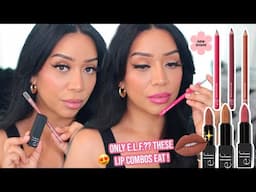 The BEST lip Combos Using Only e.l.f. Products 💄✨