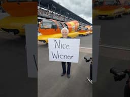 Granny Holds Hilarious Sign At Indy 500 😂