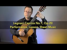 Caprice No.1, Op.20 by Legnani and Lesson for Classical Guitar