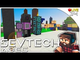 34| SevTech: Ages: НЕМНОГО АВТОКРАФТА  ПОСТРОИМ РАКЕТУ ВТОРОГО УРОВНЯ И МОЖЕТ ПОЛЕТАЕМ