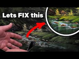 Let's FIX Those Mistakes: MY Bob Ross  Landscape Painting Tutorial for Beginners