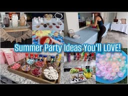 Throwing the BEST Summer Party Ever! 🎉 Ultimate Food Bars, & Fun Party Ideas | Easy Summer Fun