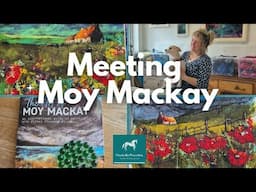 An interview and a workshop with MOY MACKAY / Artist, Author, Tutor / Painting in felt and stitch🌹