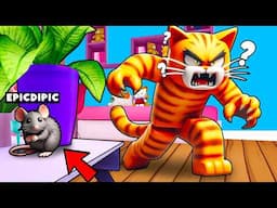 CAT vs MOUSE Hide and Seek Challenge in ROBLOX !