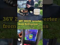 Off-Grid Cooking with My DIY Inverter! ⚡🍳 DIY Makita Power tool batteries 2000W inverter