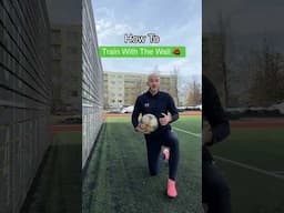 Wall Drills for Footballers ⚽️ #soccer #soccerdrills #soccertraining