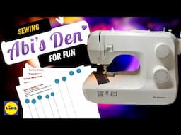 Sewing Practice  Improve your skills practice sheets included #AbisDen #Overlocker #sewinghacks