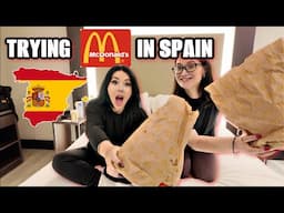 TRYING MCDONALDS IN SPAIN + CHAT | flight attendant life