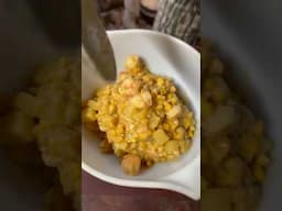 Shrimp/Corn. With MF’n Shrimp cornbread #foodshorts #outdoorcooking #youtubeshorts