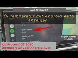 Kia Proceed GT 2020 - Öltemperatur mit Android Auto über Car Scanner
