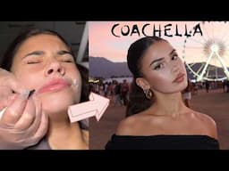 come with me to COACHELLA! glow up & GRWM