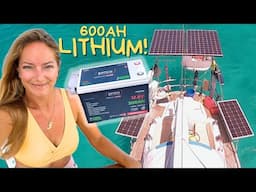 ⛵️WE GOT LITHIUM BABY!!! | DIY Installation | OFF-GRID 35 FOOT SAILBOAT | Hallberg Rassy 352