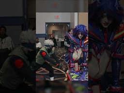 Kakashi uses his secret finger ninja attack on Ryuko Matoi ☠️ #kakashi #anime #cosplay