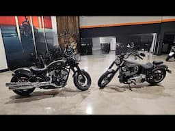 Indian Chief Bobber VS Harley Street Bob!
