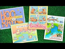 Intro to Capybaras!, Capybaras! Add-On & Riverside Backdrop + 4 cards from start to finish