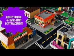 LEGO Krusty Burger versus Kwiki-Mart plus Lego City Placement