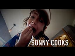 sonny cooks steak wraps