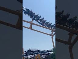 Steel Curtain at Kennywood ⚫️🟡 #rollercoaster #themepark #amusementpark