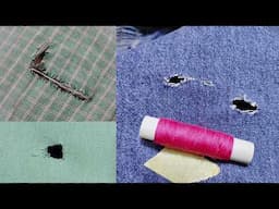 3 perfect magic stitches that allow you to repair holes in clothes and jeans without anyone noticing